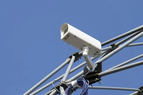 Close-up of a security digital cctv camera Close-up of a security digital ... Stock-Fotos