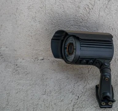 Close up with a security surveillance camera. Stock-Fotos