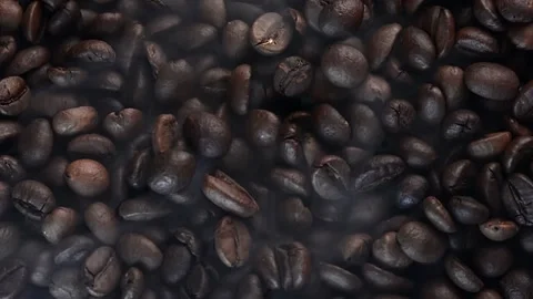 Close up of seeds of coffee. Stock Footage 171811856