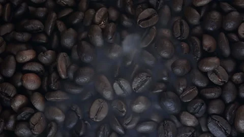Close up of seeds of coffee. Stock Footage 171811865