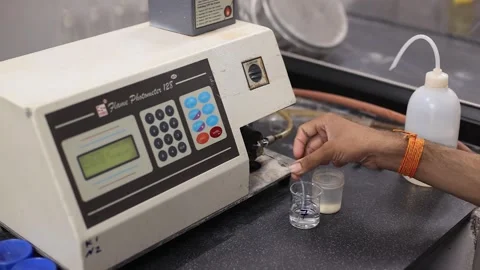 Close up seen doing different testing inside the laboratory 库存影片 281560947