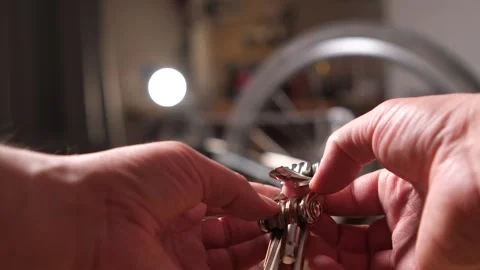 Close-up selection of a bicycle repair tool Video stock 272450068