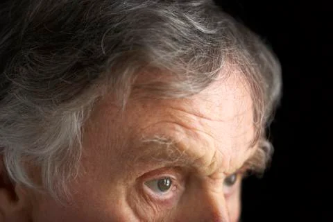 Close-up of senior man Stock Photos