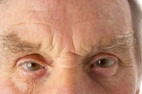 Close-up of senior man Stock Photos