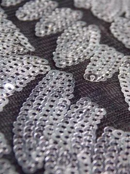 Close up of Sequin Fabric Stock Photos
