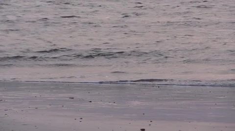 Close up on Serene Waves in Cove Stock Footage 51800994