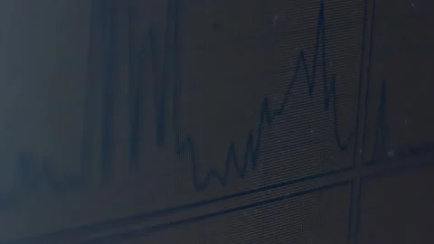 Close-up of server's working process. Indicator of CPU working power Stock Footage 143167163