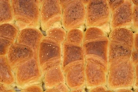 Close-up Sesame Rolls Stock Photos