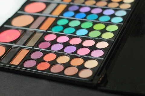Close up. set of cosmetics on a black background Stock Photos