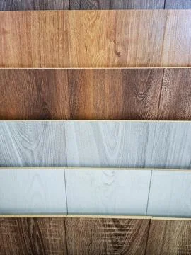 Close-up of several horizontal floor boards. Stock Photos