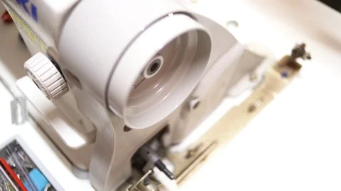 Close Up Sewing Machine Stock Footage 104817948