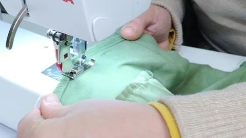 Close up to a sewing machine Stock Footage 297599046