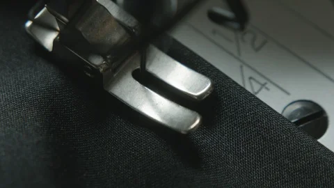 Close up of sewing machine operating at constant speed Stock Footage 124244406