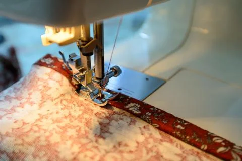 Close-up of sewing machine Stock Photos