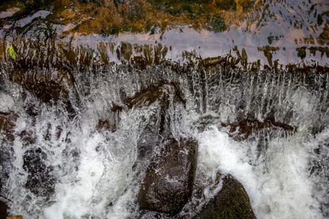 Close up of shallow rock stream. Stock Photos