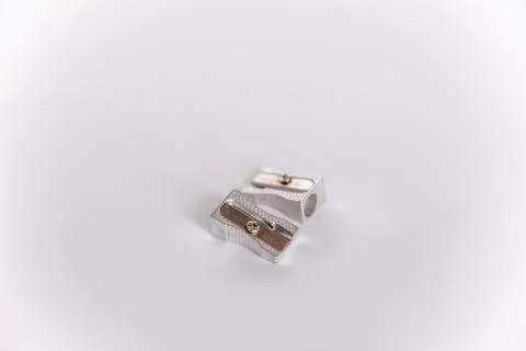 Close up of a sharpener on white background with clipping path Stock Photos