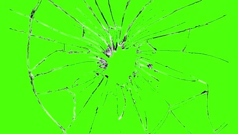 Close-up of a shattered glass with cracks Stock Footage 341742694