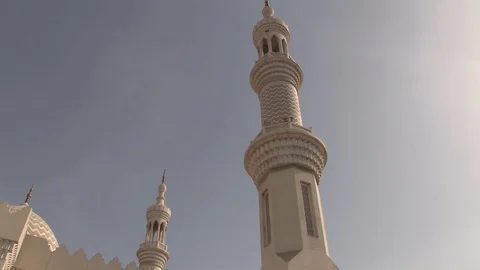Close up of Sheikh Zayed Mosque, Ras Al Khaimah. Stock-Footage 88657217