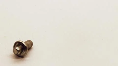 Close up of shelf hinges isolated Stock Photos