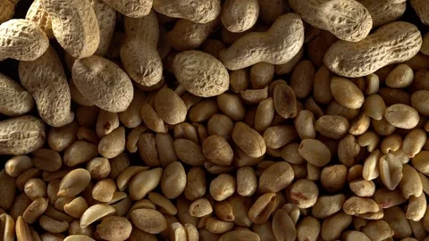 Close up of shelled peanuts rotating. Stock Footage 72581820