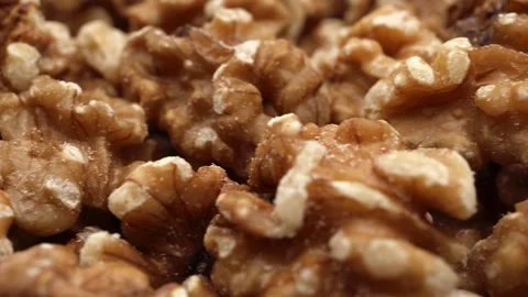 Close-up of shelled walnuts Video stock 280074006