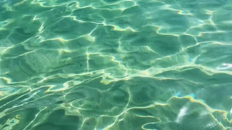 Close-Up of Shimmering Water Surface Stock Footage 293741087
