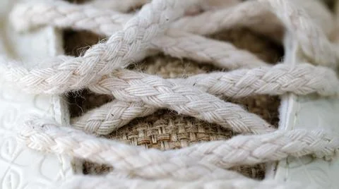 Close up of shoelace pattern Stock Photos