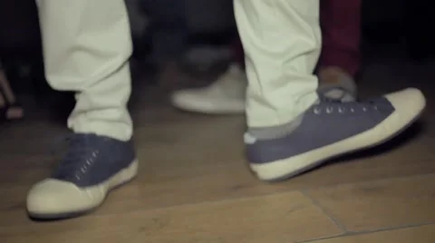 Close up shoot feet dancing Video stock 47894492