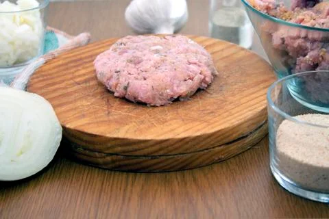 Close-up shoot of hamburger Stock Photos