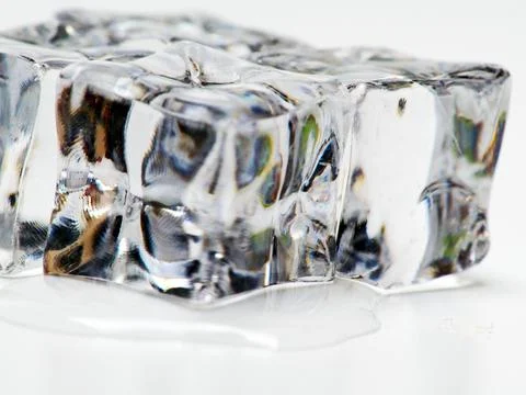 Close up shoot of ice cubes Foto stock