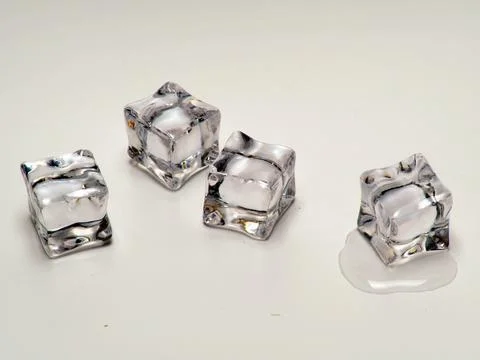 Close up shoot of ice cubes Stock Photos