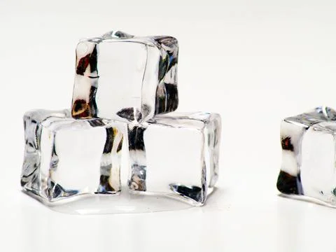 Close up shoot of ice cubes Foto stock