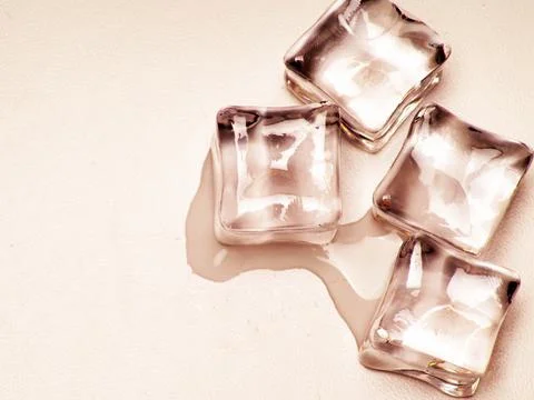 Close up shoot of ice cubes Stock Photos