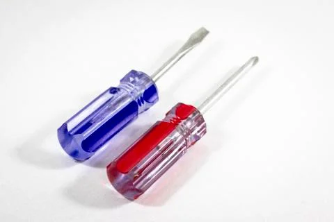Close-up shoot of small size default screwdrivers Stock Photos