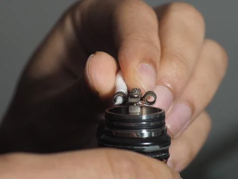 Close up shoot of vape / e cigarette Stock Photos