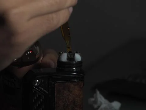 Close up shoot of vape / e cigarette Stock Photos