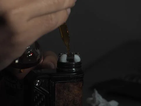 Close up shoot of vape / e cigarette Stock Photos