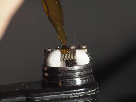 Close up shoot of vape / e cigarette Stock Photos