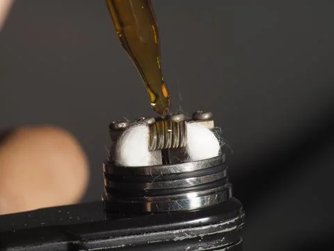 Close up shoot of vape / e cigarette Stock Photos