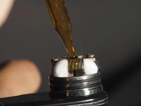 Close up shoot of vape / e cigarette Stock Photos