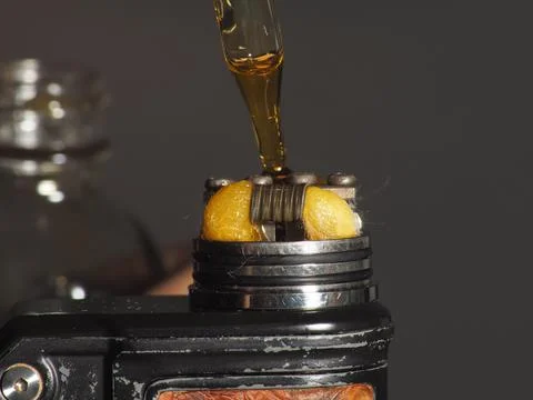 Close up shoot of vape / e cigarette Stock Photos