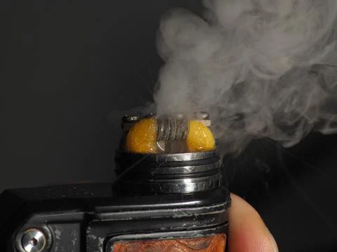 Close up shoot of vape / e cigarette Stock Photos