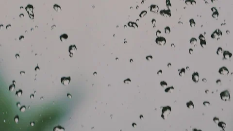 Close-up shooting of falling rain, water, waterfall Stock Footage 116531695
