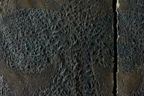 Close-up shooting of the old icon, texture of the spoiled varnish. restoratio Stock Photos