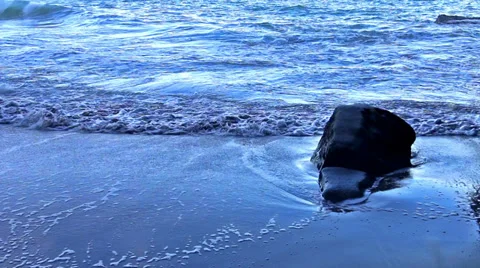 Close-up of shoreline Stock Footage 38114551