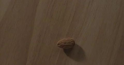 Close-up shot of a almond nut Stock Footage 146441757