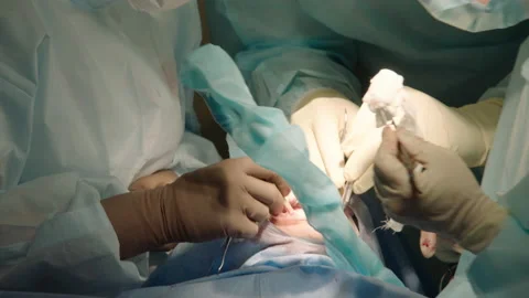 Close-up shot of attentive attentive doctors Stock Footage 236056443