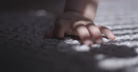 Close shot of babys hand Stock-Footage 127450655