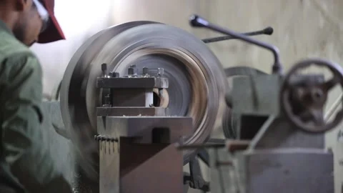 Close up shot bad part is remove machine. Industrial safety first concept. Stock Footage 296807525