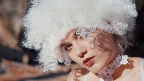 Close up shot of beautiful model Video stock 85326359